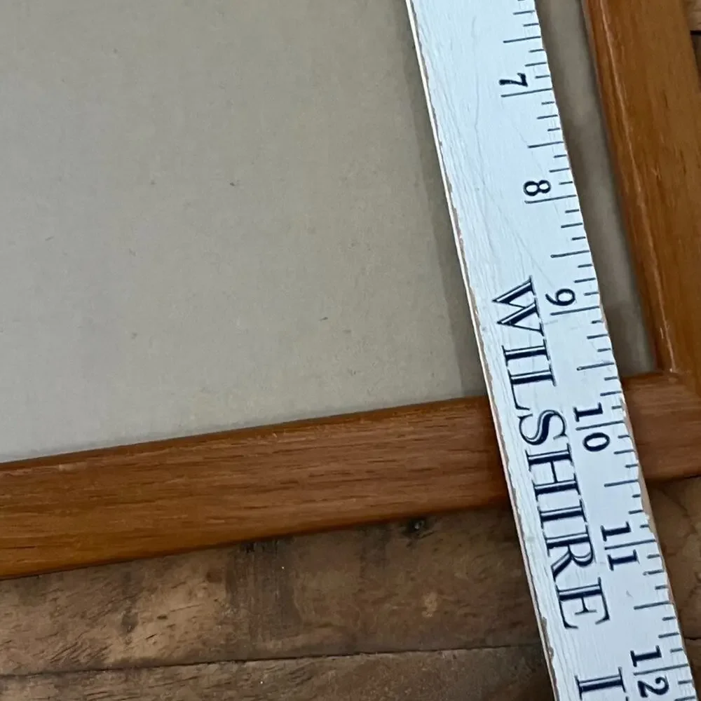 Contemporary Quality Wood Frame For 7.5x10 Pecan Color Made in Thailand